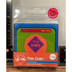HTF Sizzix 22570 Ellison Design Thin Cuts Sign Xing by Stu Kilgour Heart